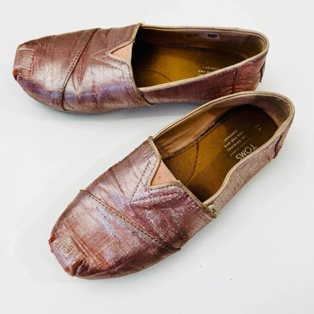 TOMS Metallic Slip-On Shoes